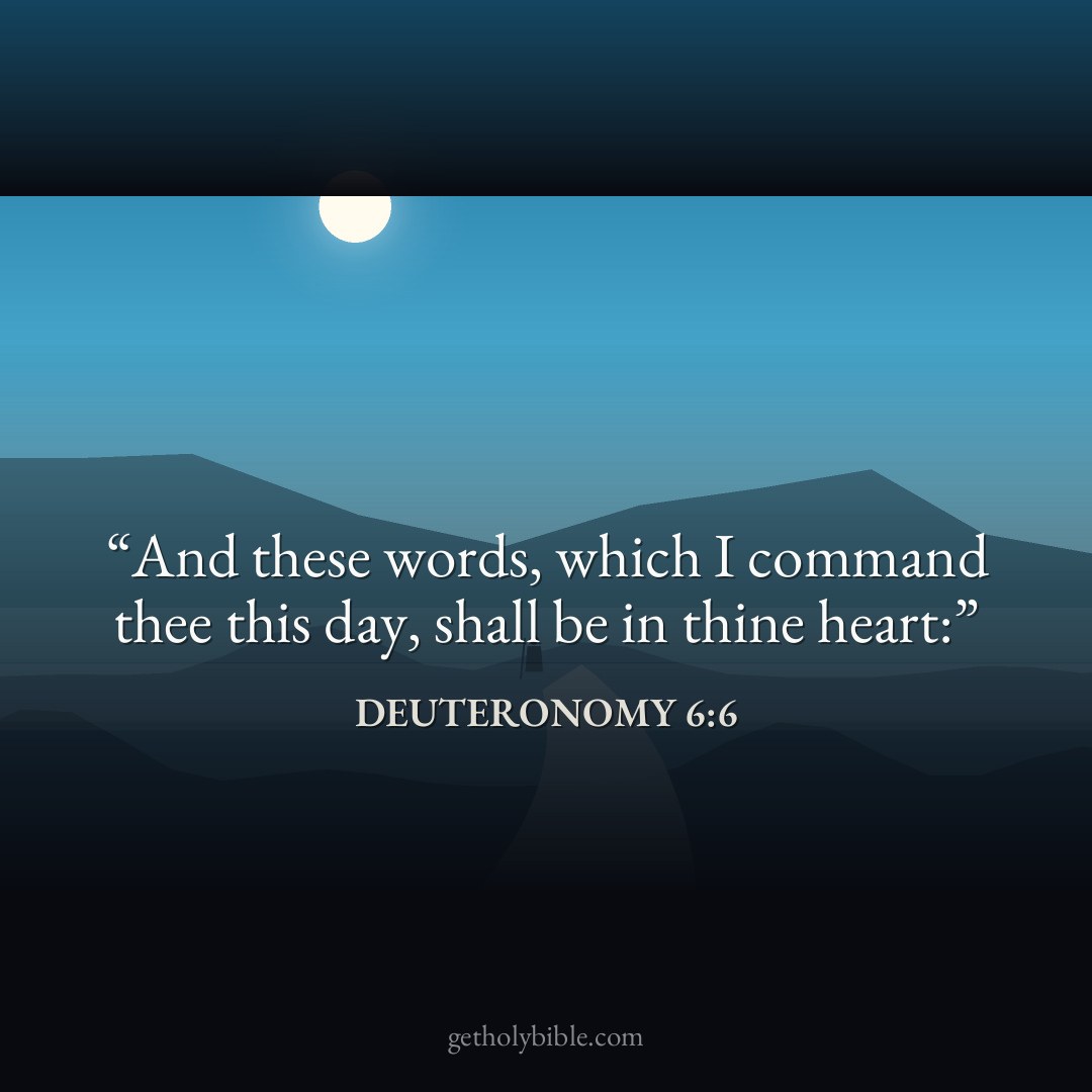 Verse of the Day — Deuteronomy 6:6