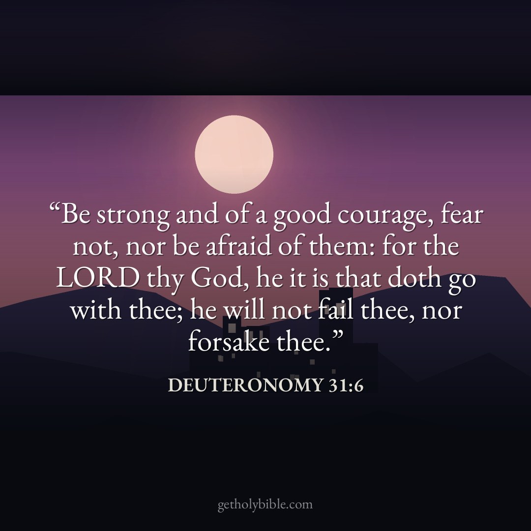 Verse of the Day — Deuteronomy 31:6