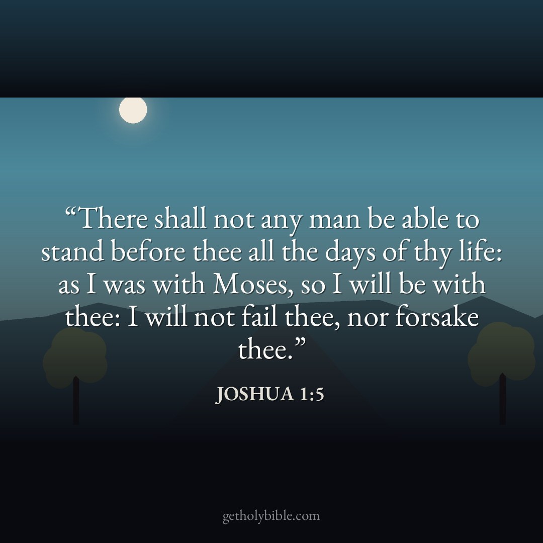 Verse of the Day — Joshua 1:5