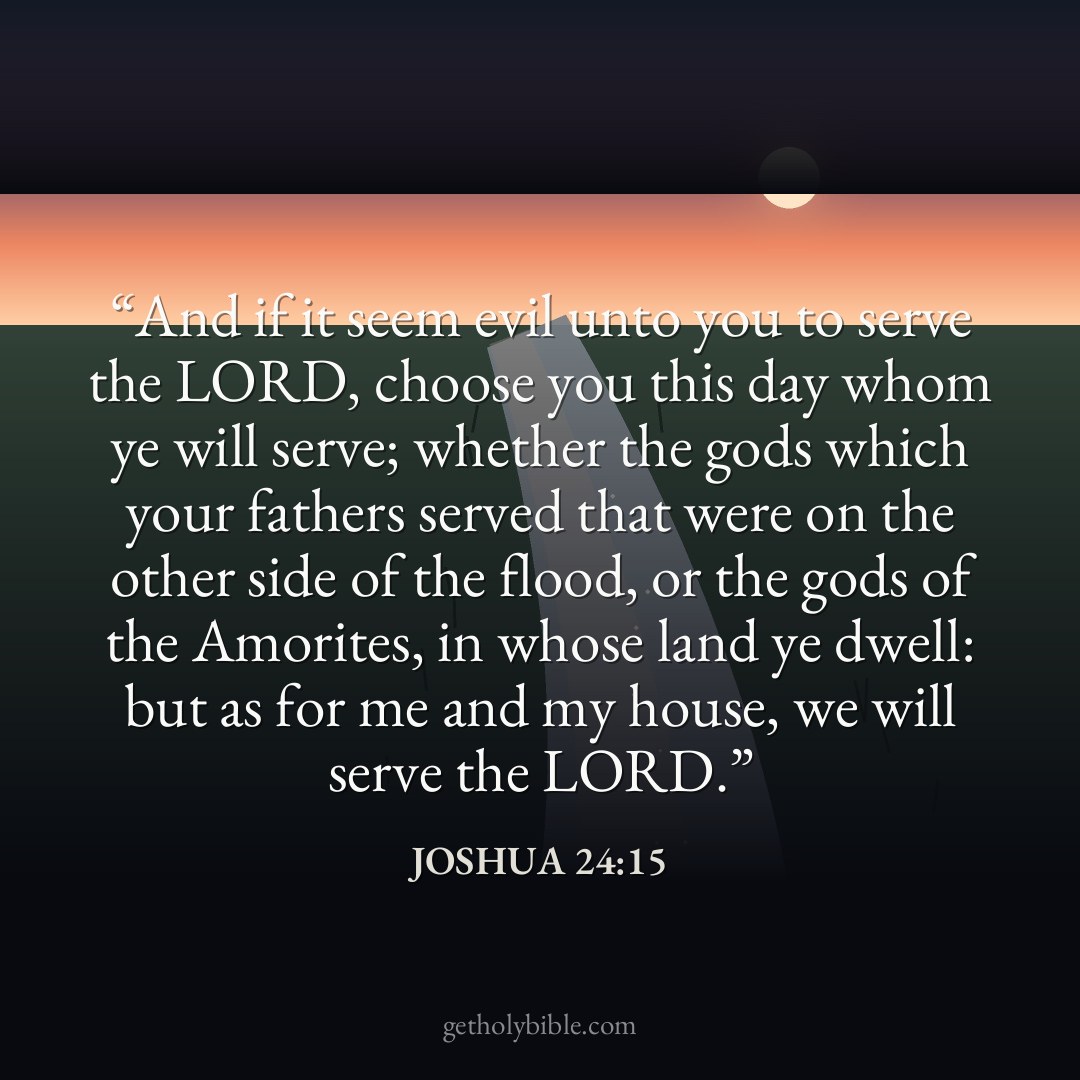 Verse of the Day — Joshua 24:15