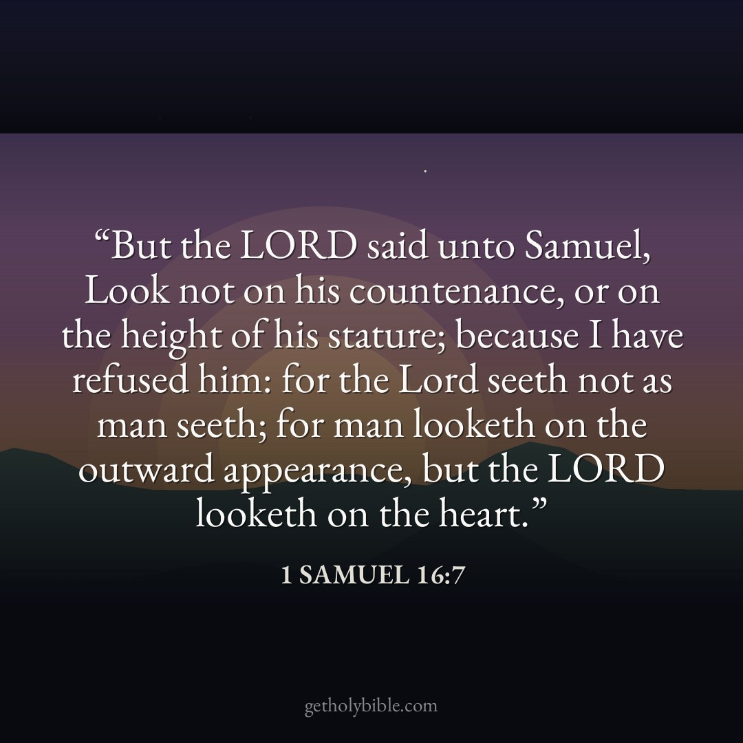 Verse of the Day — 1 Samuel 16:7