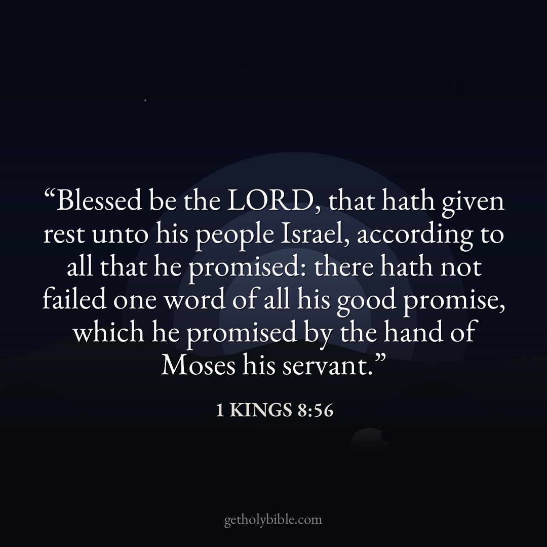 Verse of the Day — 1 Kings 8:56