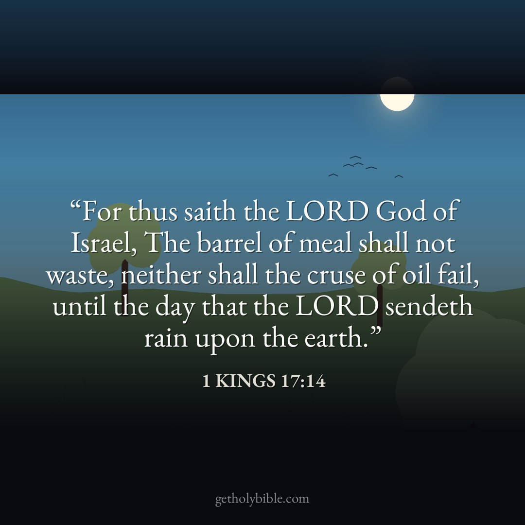 Verse of the Day — 1 Kings 17:14