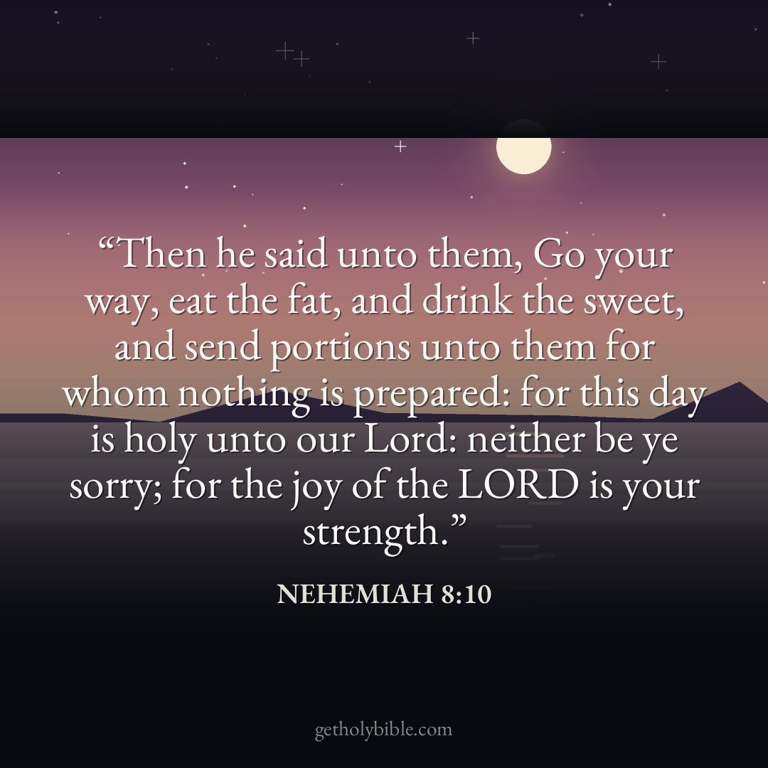 Verse of the Day — Nehemiah 8:10