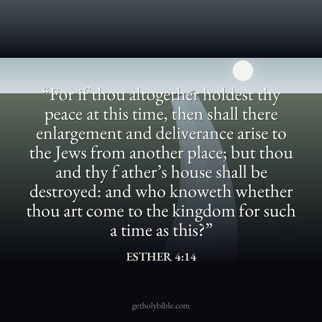 Verse of the Day — Esther 4:14
