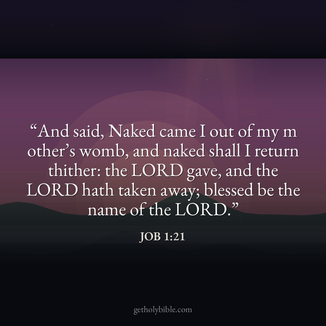 Verse of the Day — Job 1:21