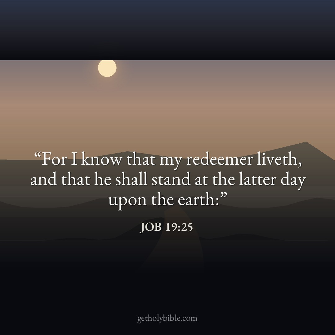 Verse of the Day — Job 19:25
