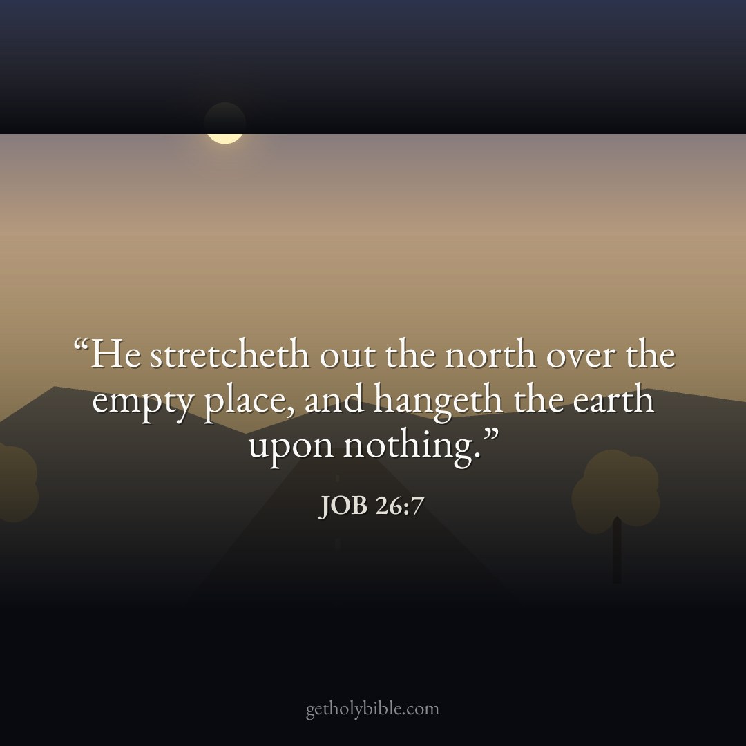 Verse of the Day — Job 26:7