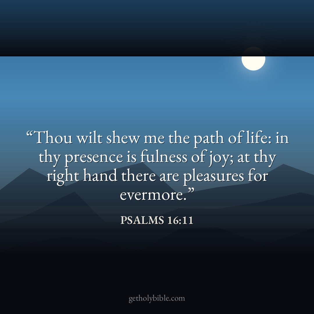 Verse of the Day — Psalms 16:11
