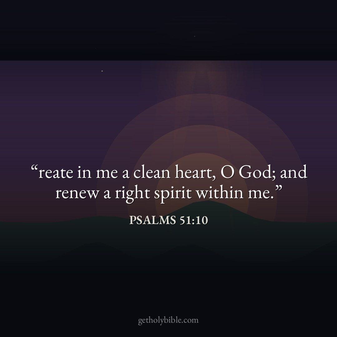 Verse of the Day — Psalms 51:10
