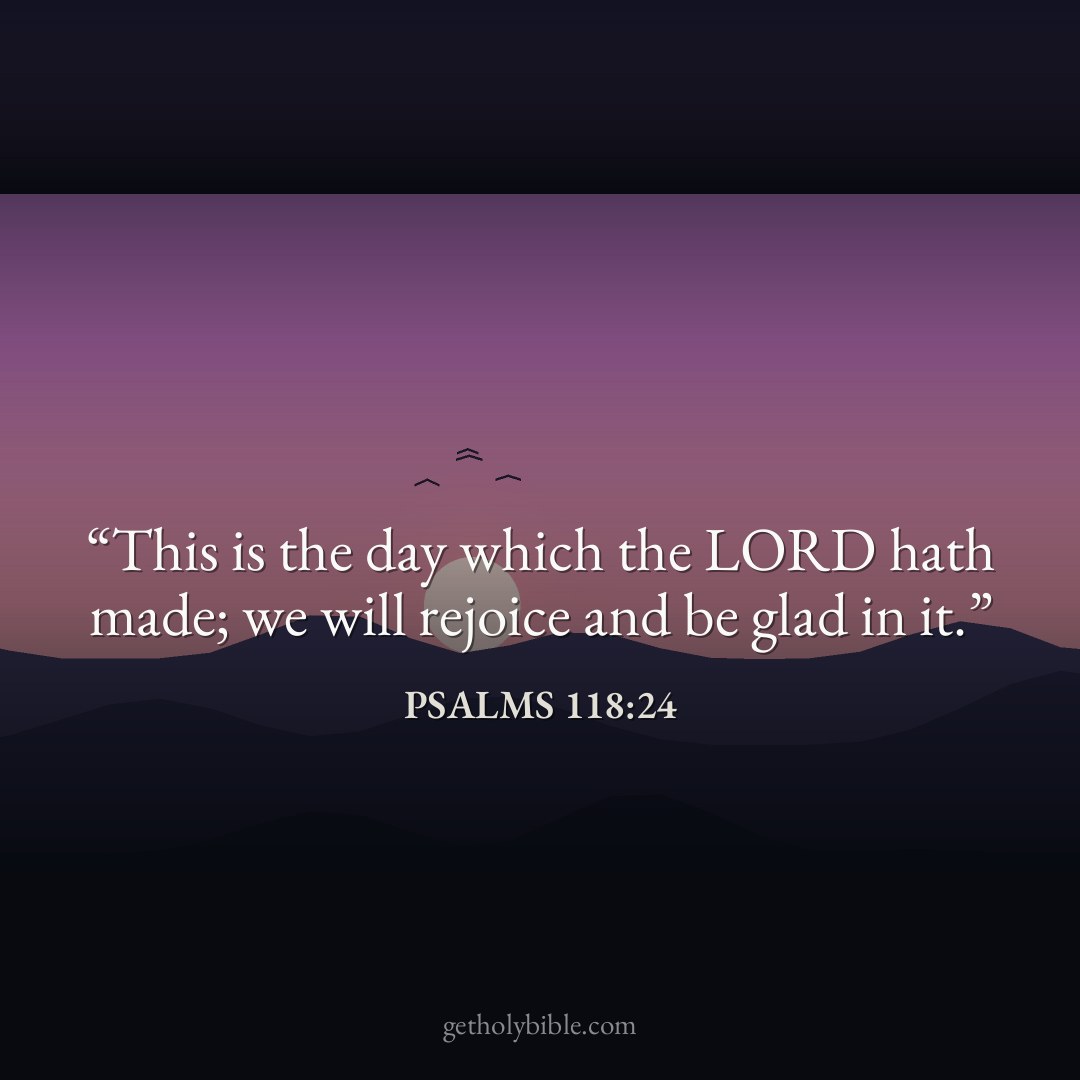 Verse of the Day — Psalms 118:24