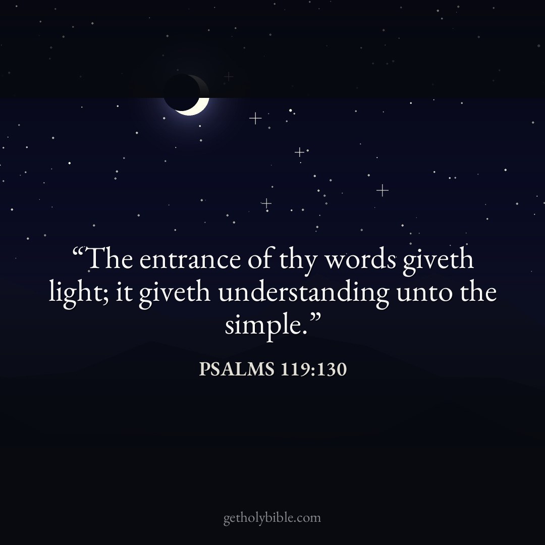 Verse of the Day — Psalms 119:130