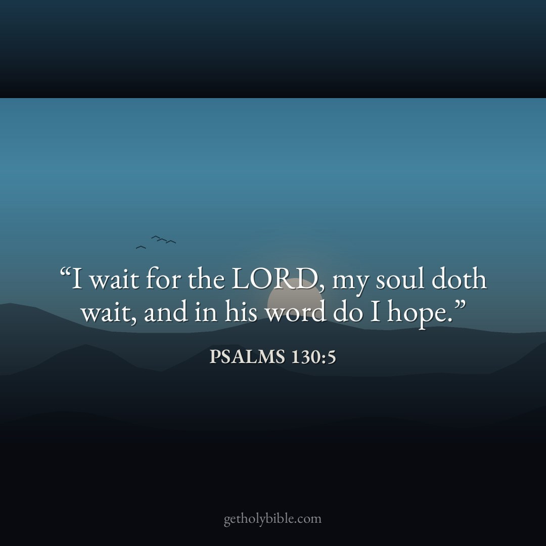 Verse of the Day — Psalms 130:5