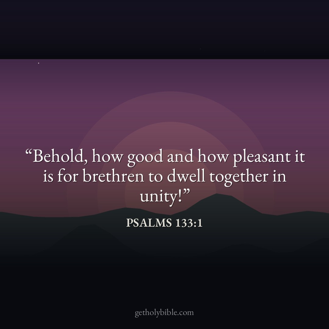 Verse of the Day — Psalms 133:1
