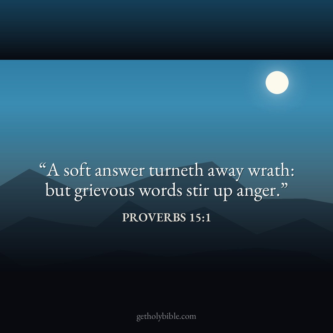 Verse of the Day — Proverbs 15:1