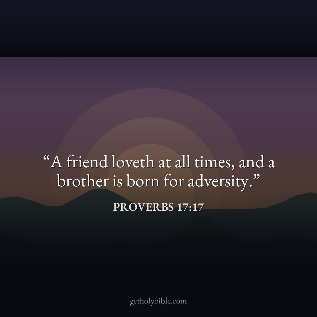 Verse of the Day — Proverbs 17:17