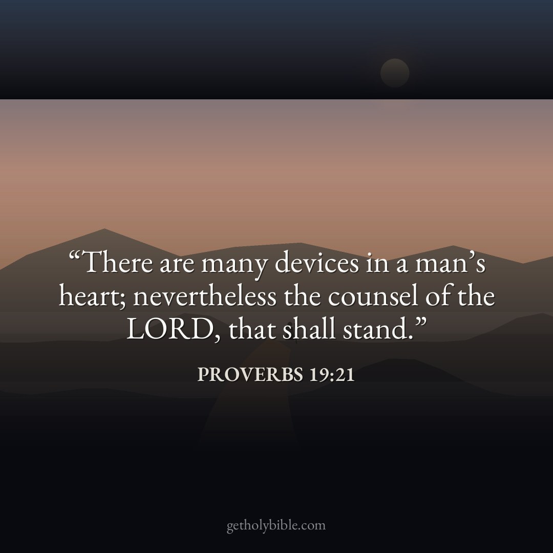 Verse of the Day — Proverbs 19:21