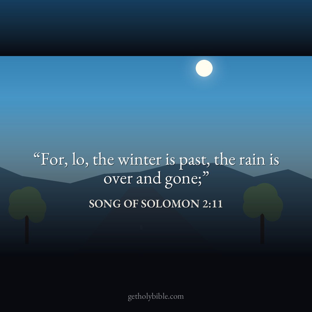 Verse of the Day — Song of Solomon 2:11