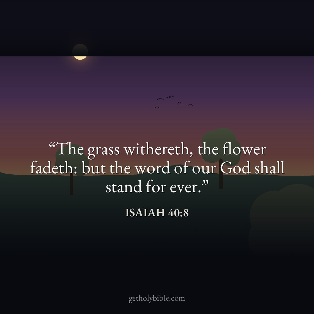 Verse of the Day — Isaiah 40:8