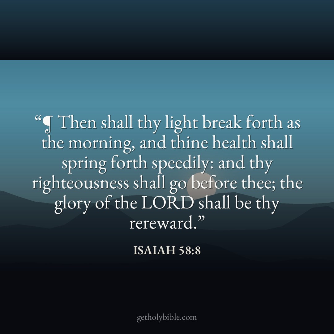 Verse of the Day — Isaiah 58:8