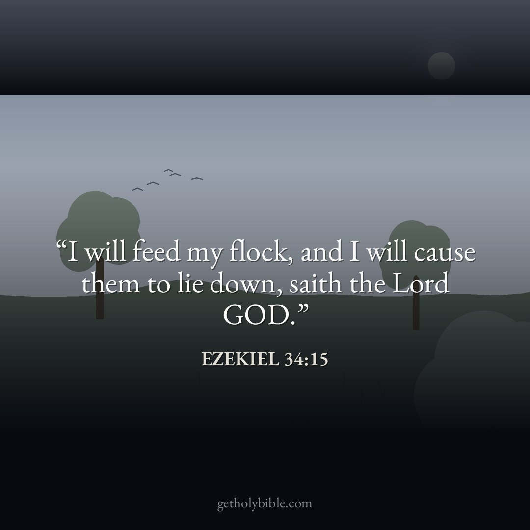 Verse of the Day — Ezekiel 34:15