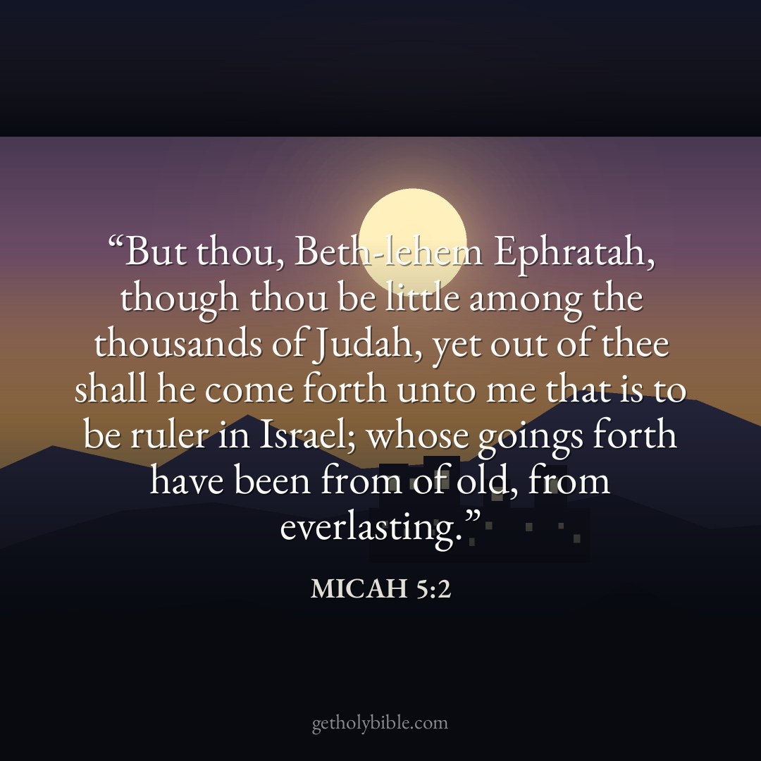 Verse of the Day — Micah 5:2