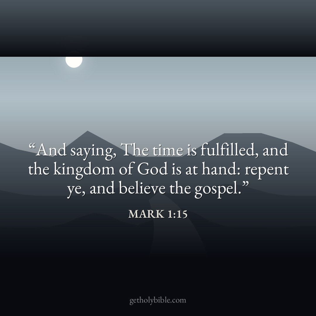 Verse of the Day — Mark 1:15