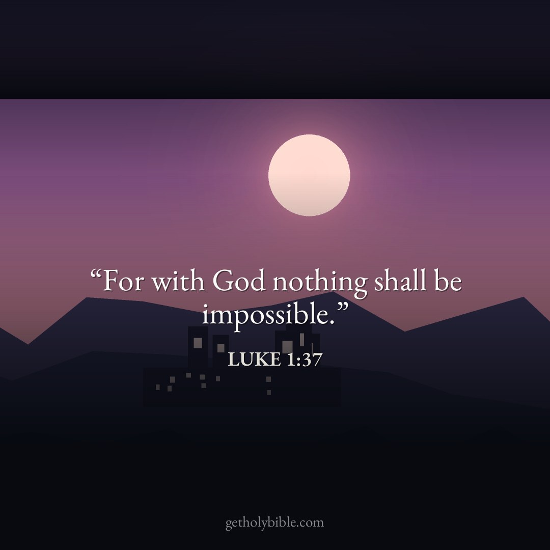Verse of the Day — Luke 1:37