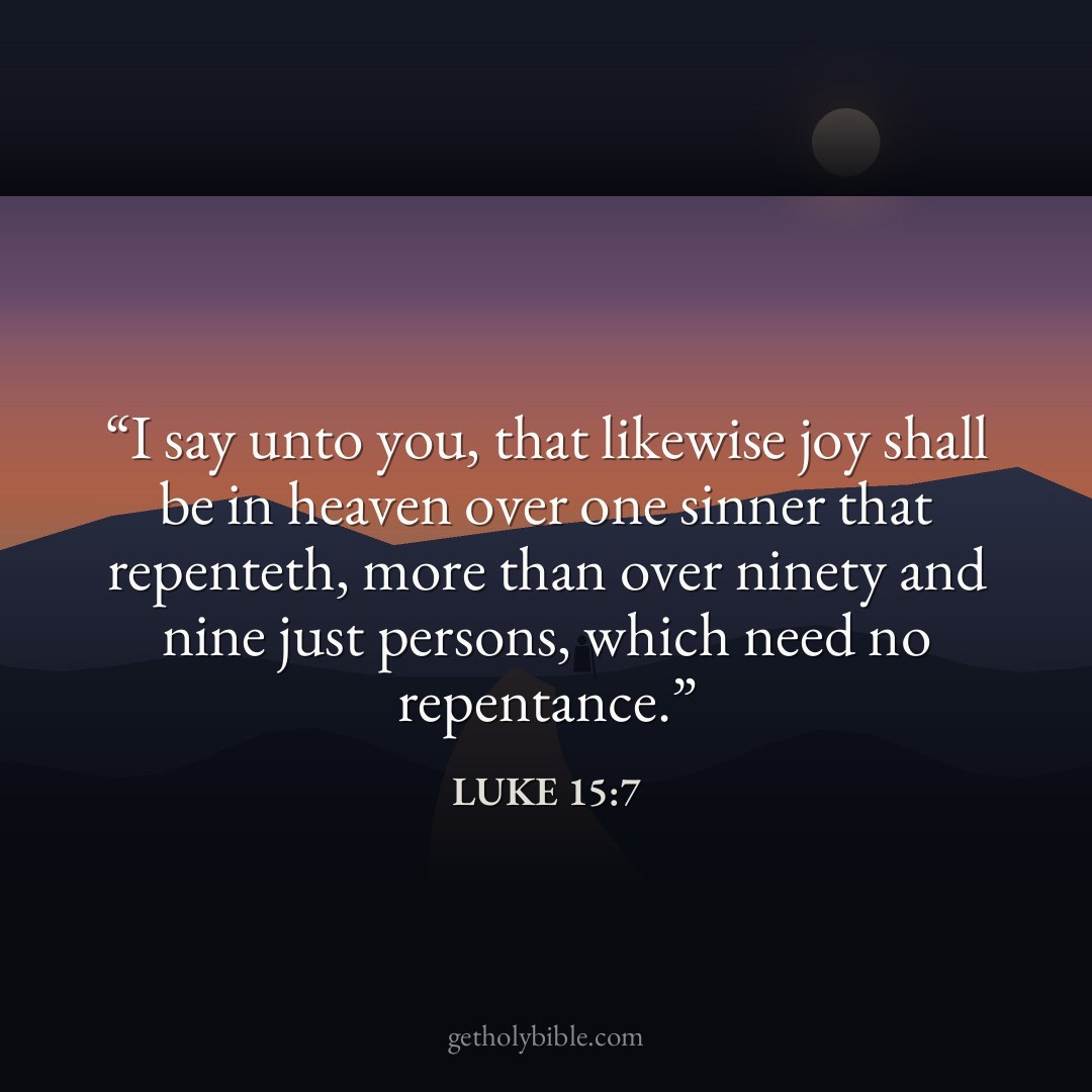Verse of the Day — Luke 15:7