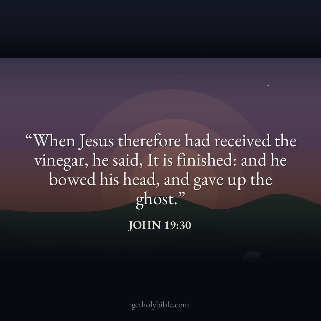 Verse of the Day — John 19:30