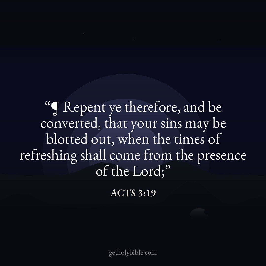 Verse of the Day — Acts 3:19