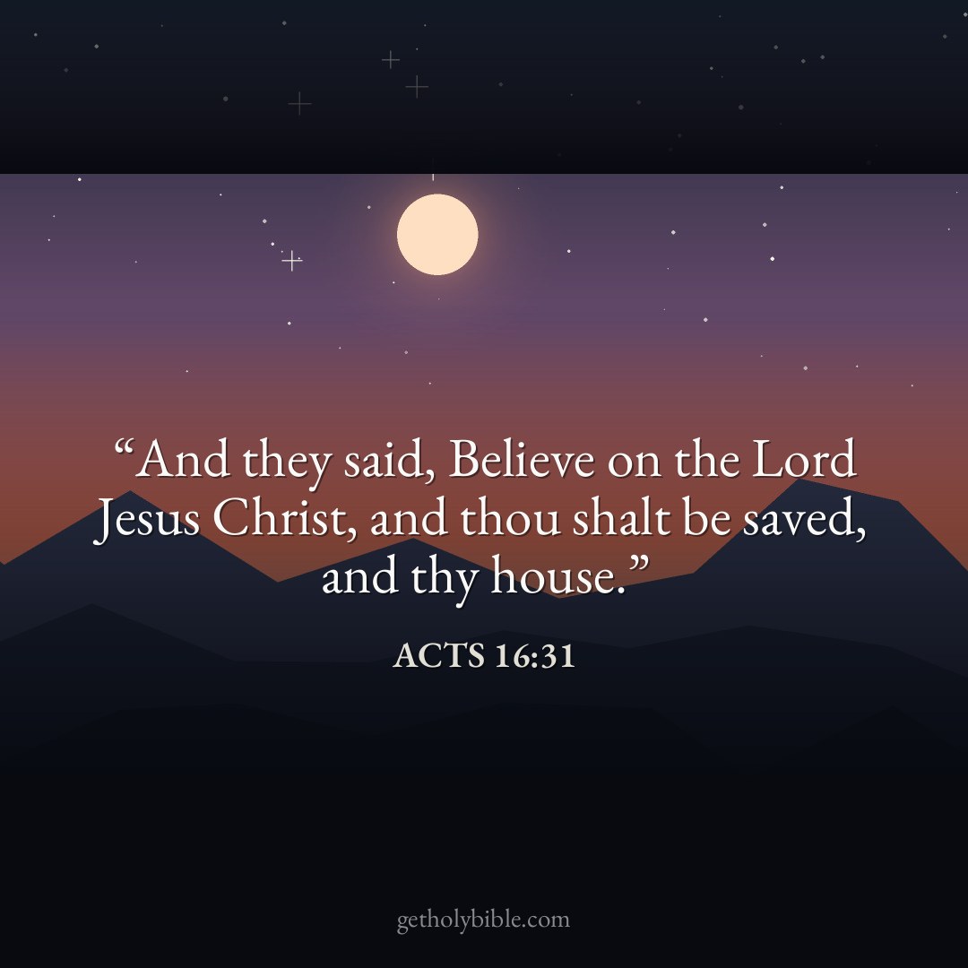 Verse of the Day — Acts 16:31