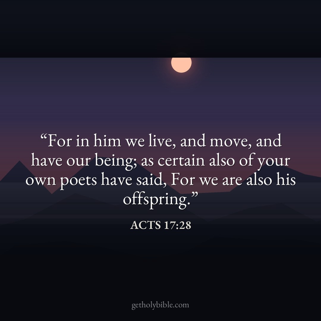 Verse of the Day — Acts 17:28