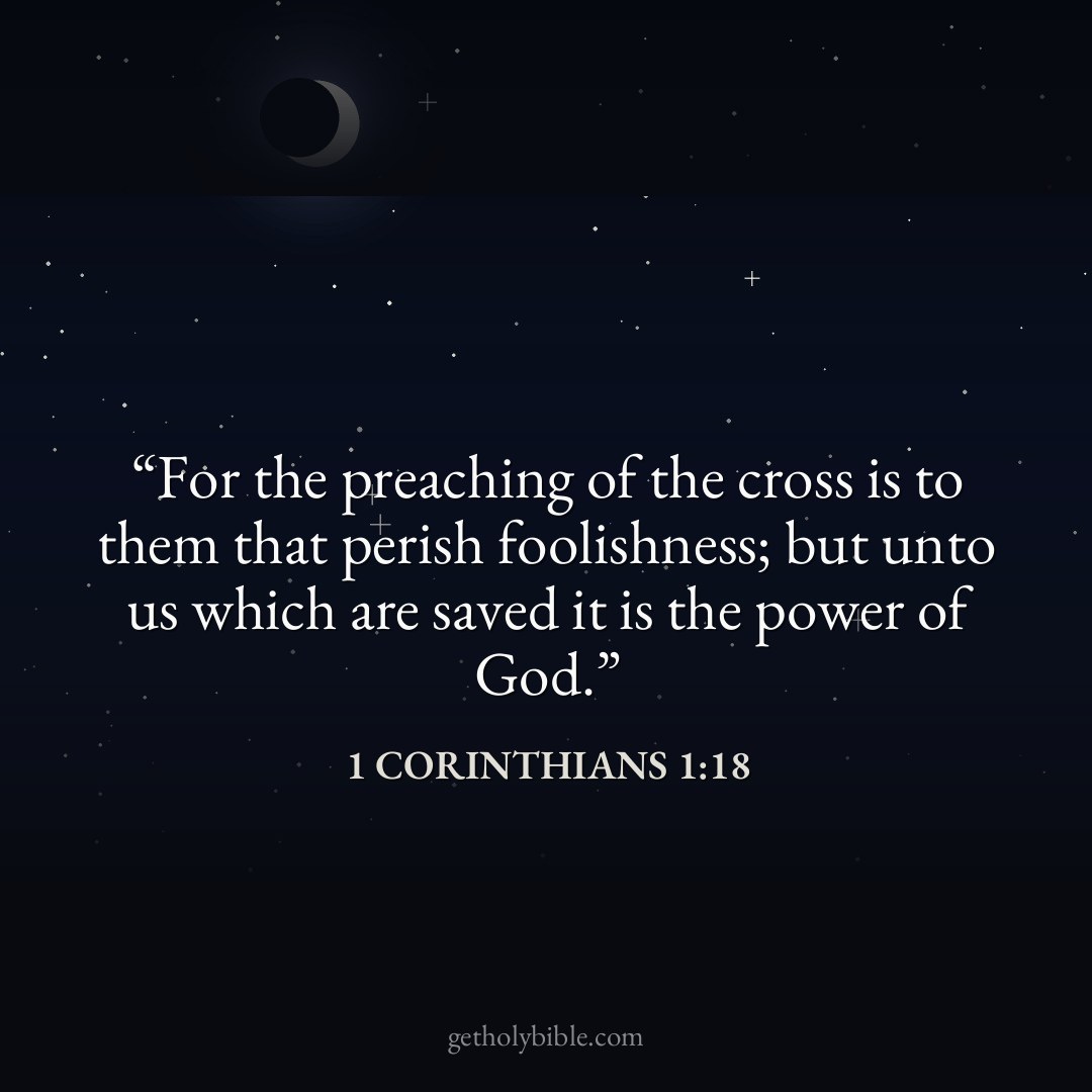 Verse of the Day — 1 Corinthians 1:18