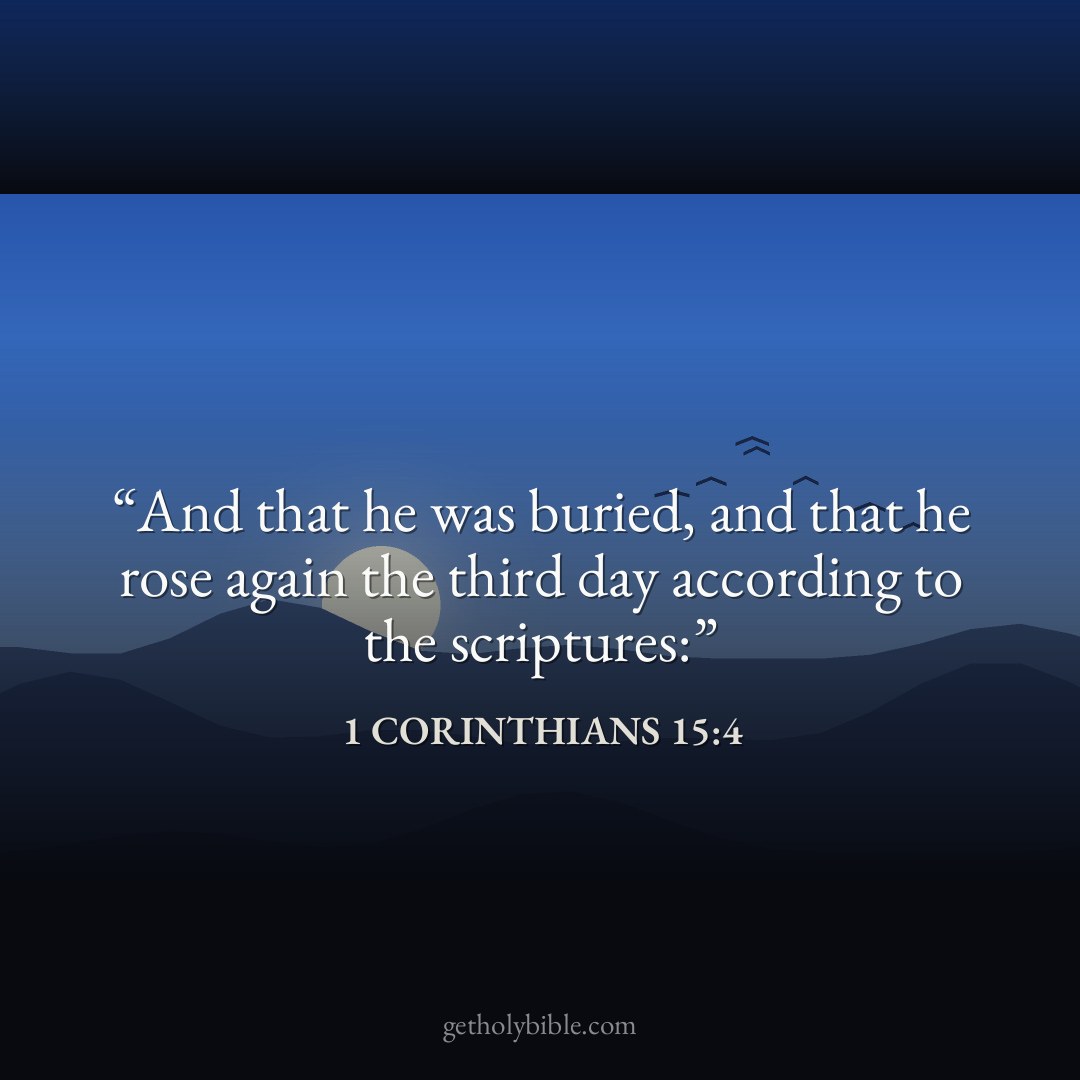 Verse of the Day — 1 Corinthians 15:4