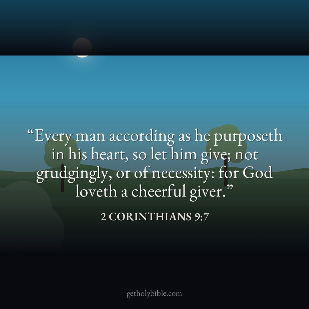 Verse of the Day — 2 Corinthians 9:7