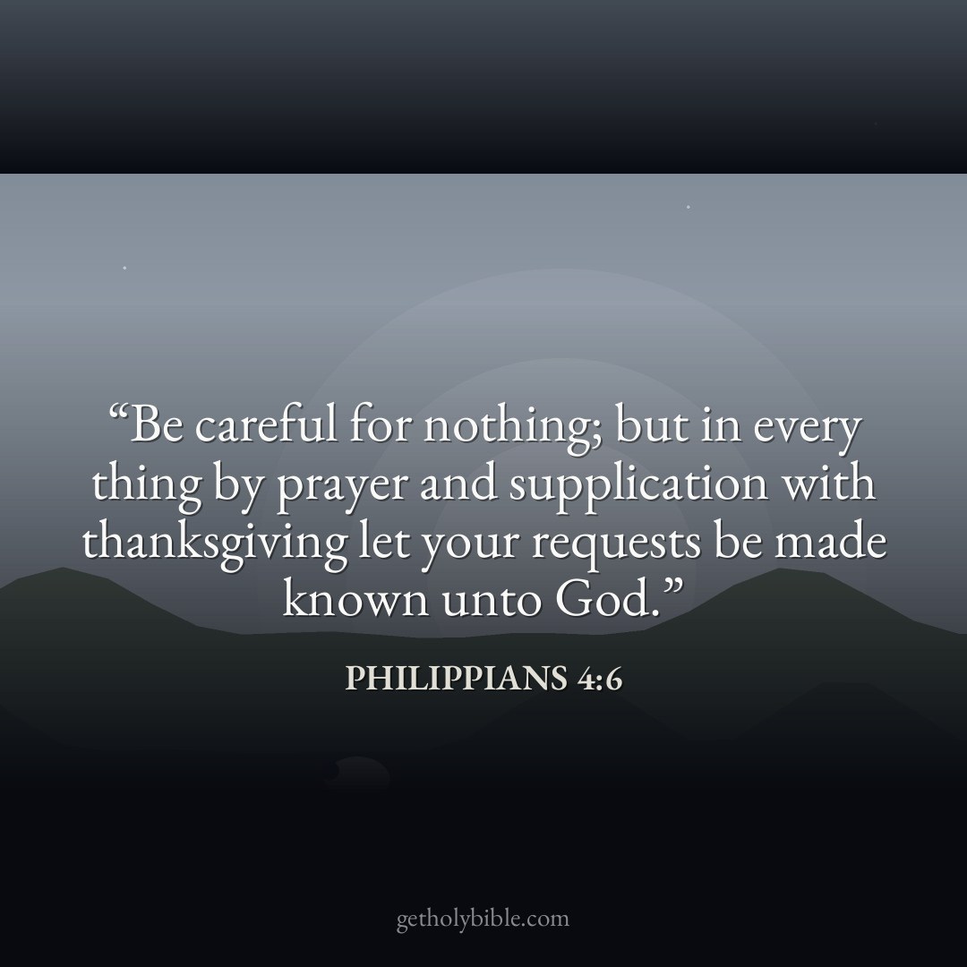 Verse of the Day — Philippians 4:6