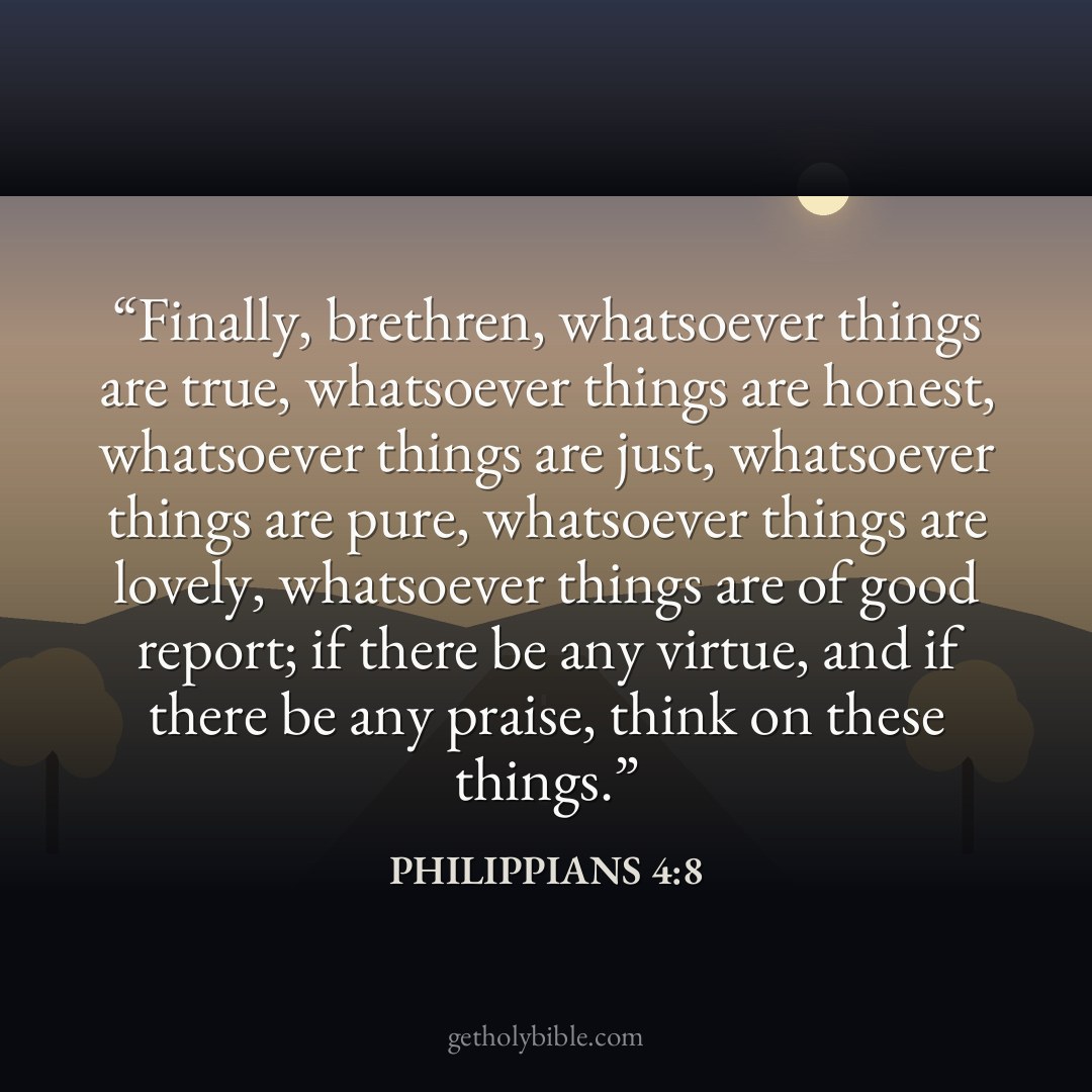 Verse of the Day — Philippians 4:8