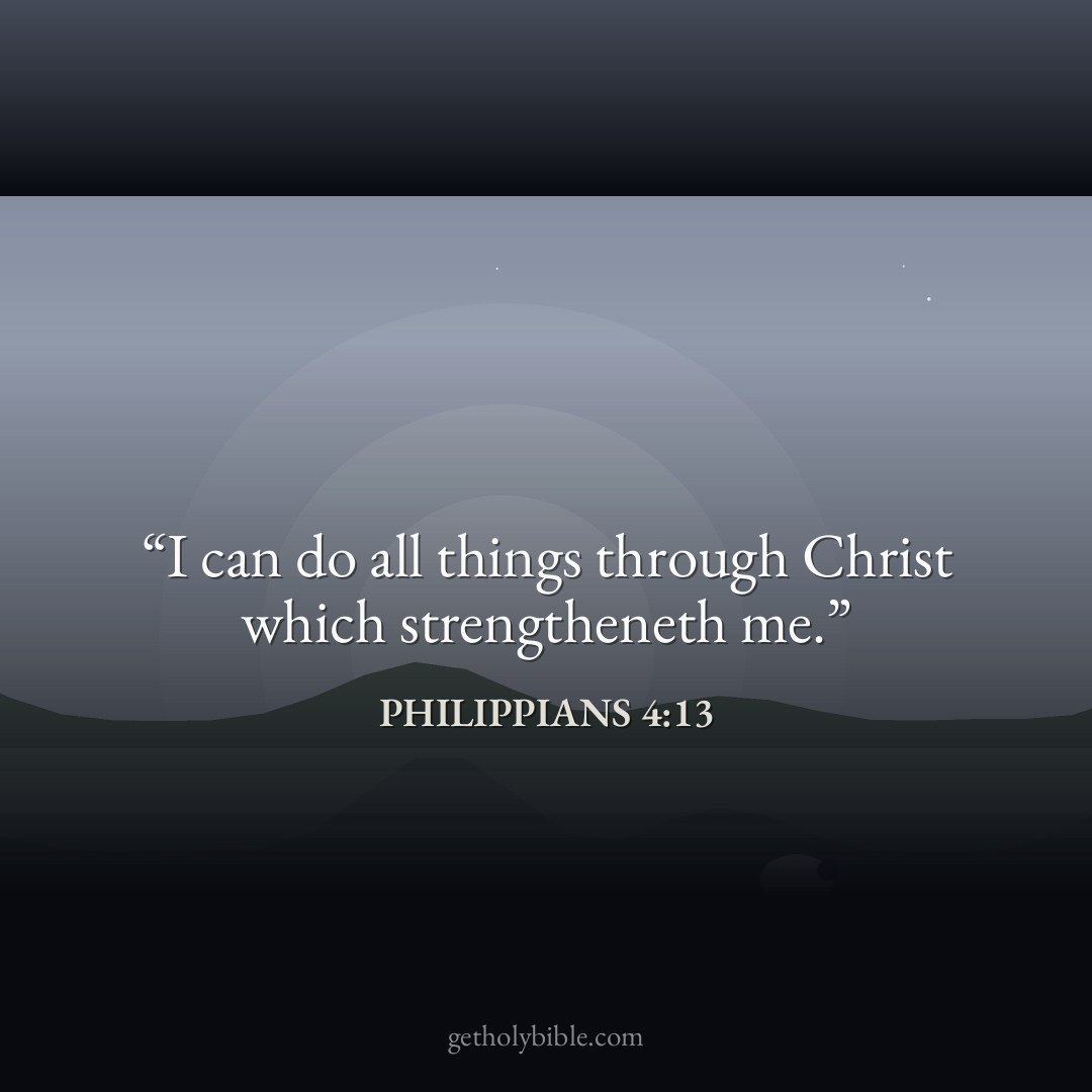 Verse of the Day — Philippians 4:13