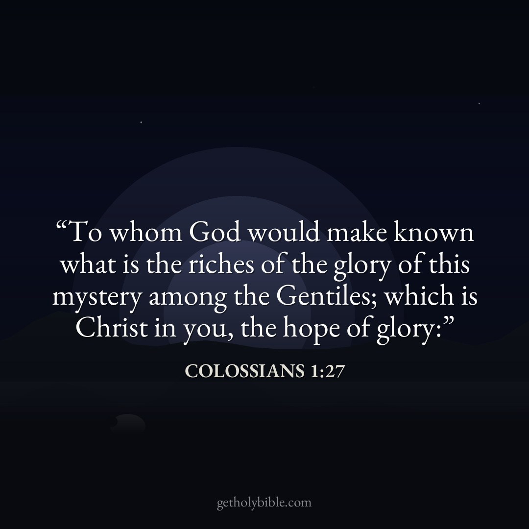 Verse of the Day — Colossians 1:27