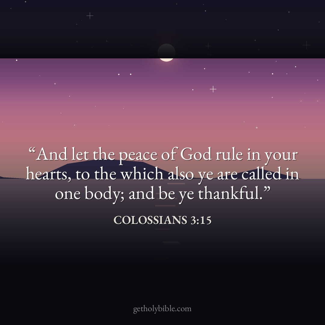 Verse of the Day — Colossians 3:15