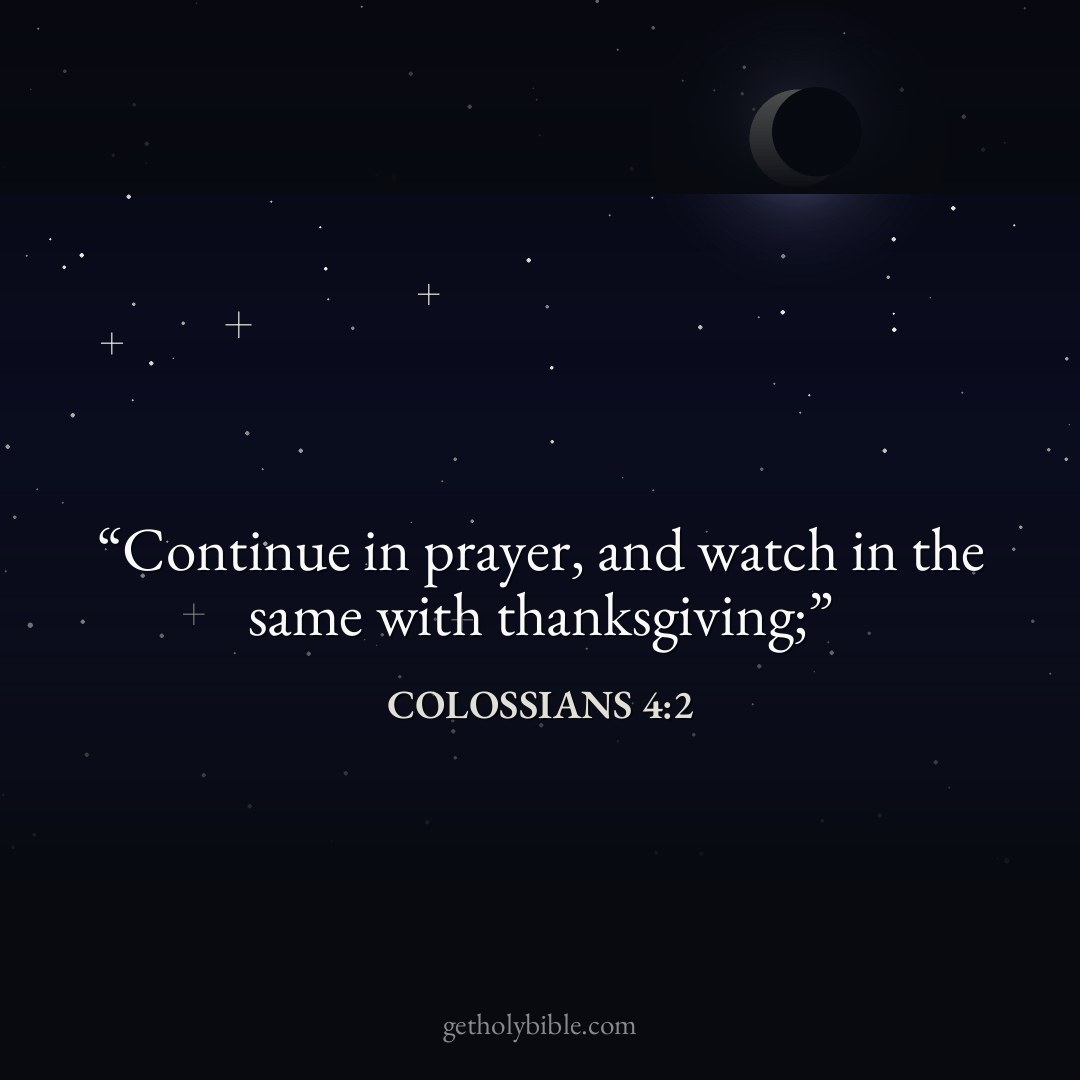 Verse of the Day — Colossians 4:2
