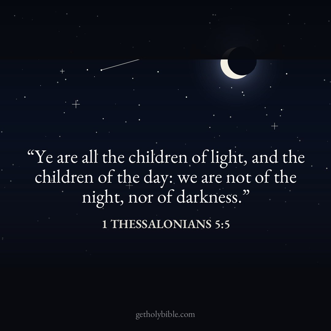 Verse of the Day — 1 Thessalonians 5:5