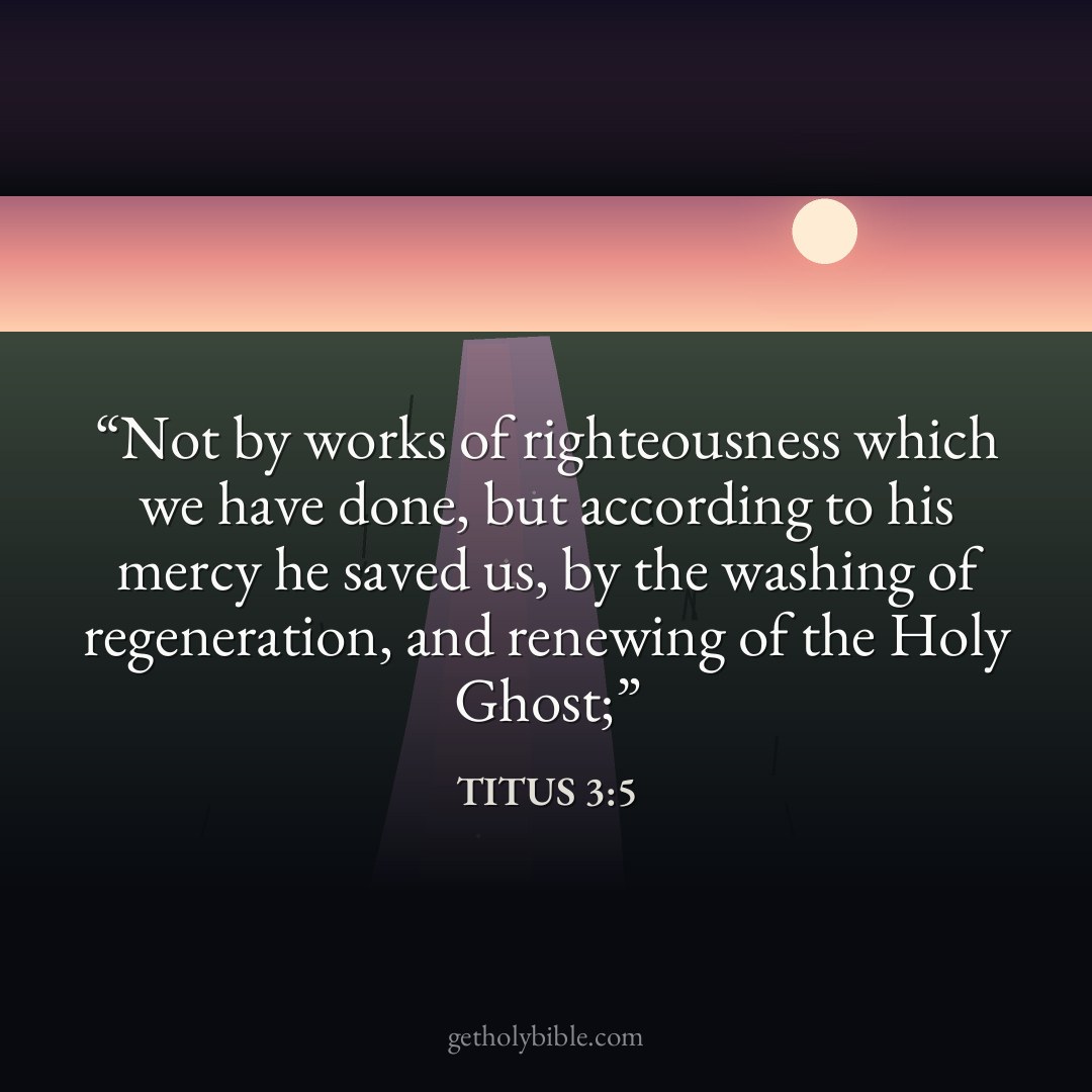 Verse of the Day — Titus 3:5