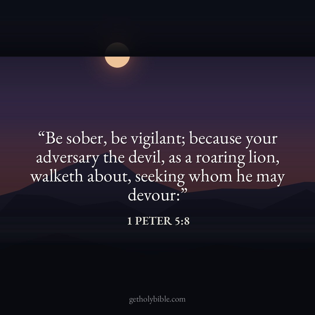 Verse of the Day — 1 Peter 5:8