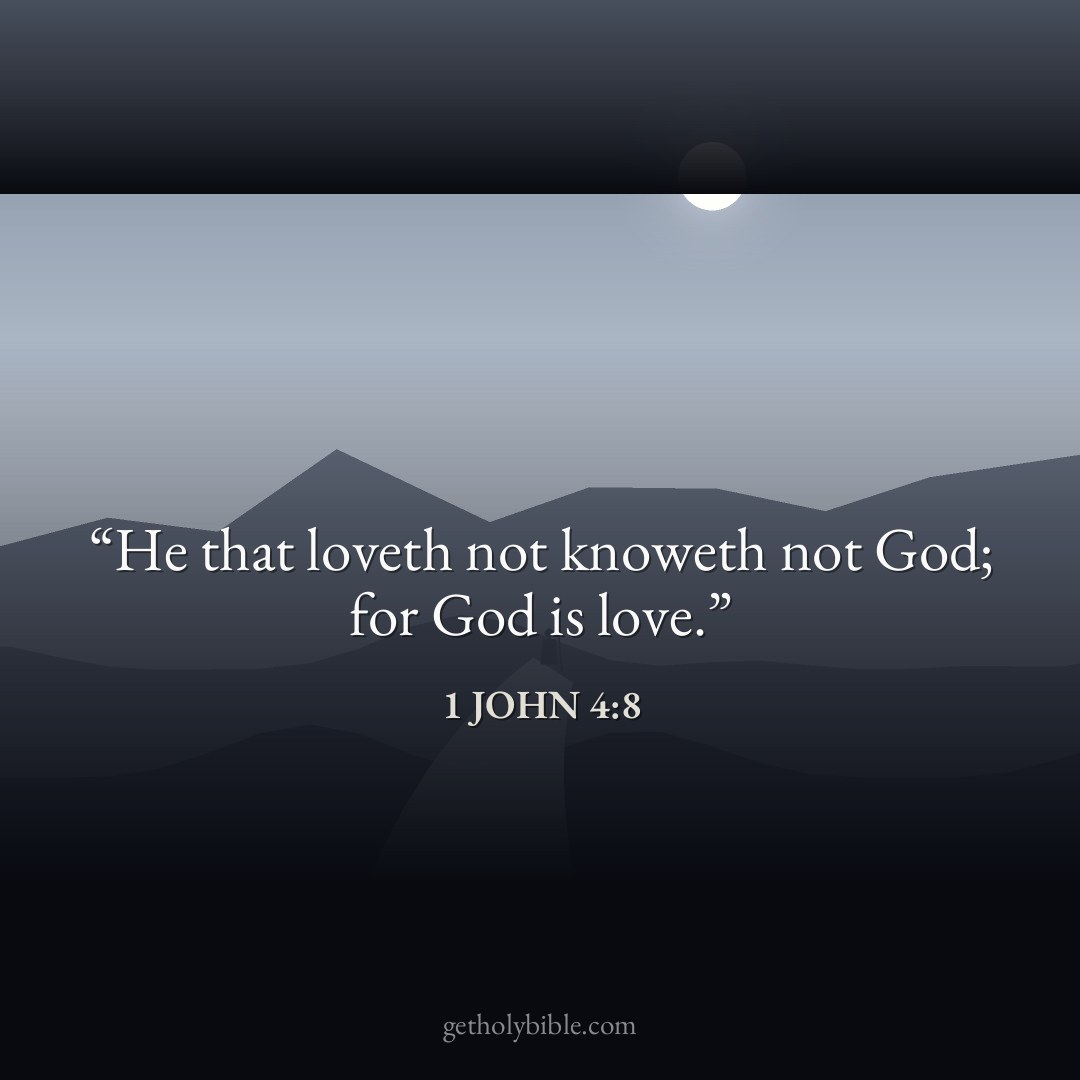 Verse of the Day — 1 John 4:8