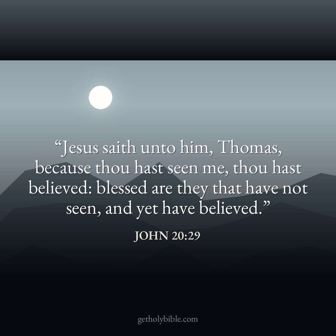 Verse of the Day — John 20:29
