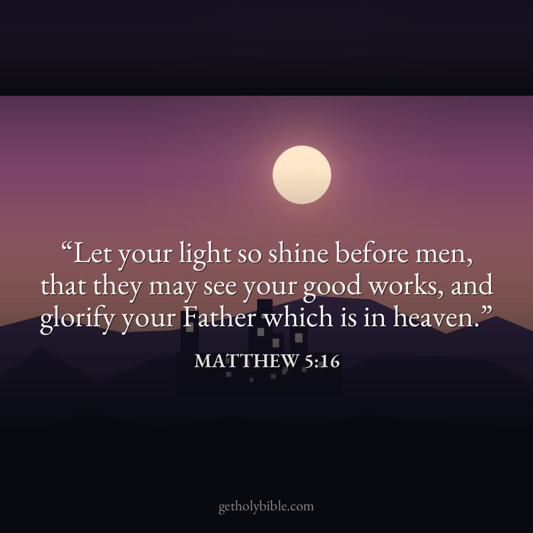 Verse of the Day — Matthew 5:16