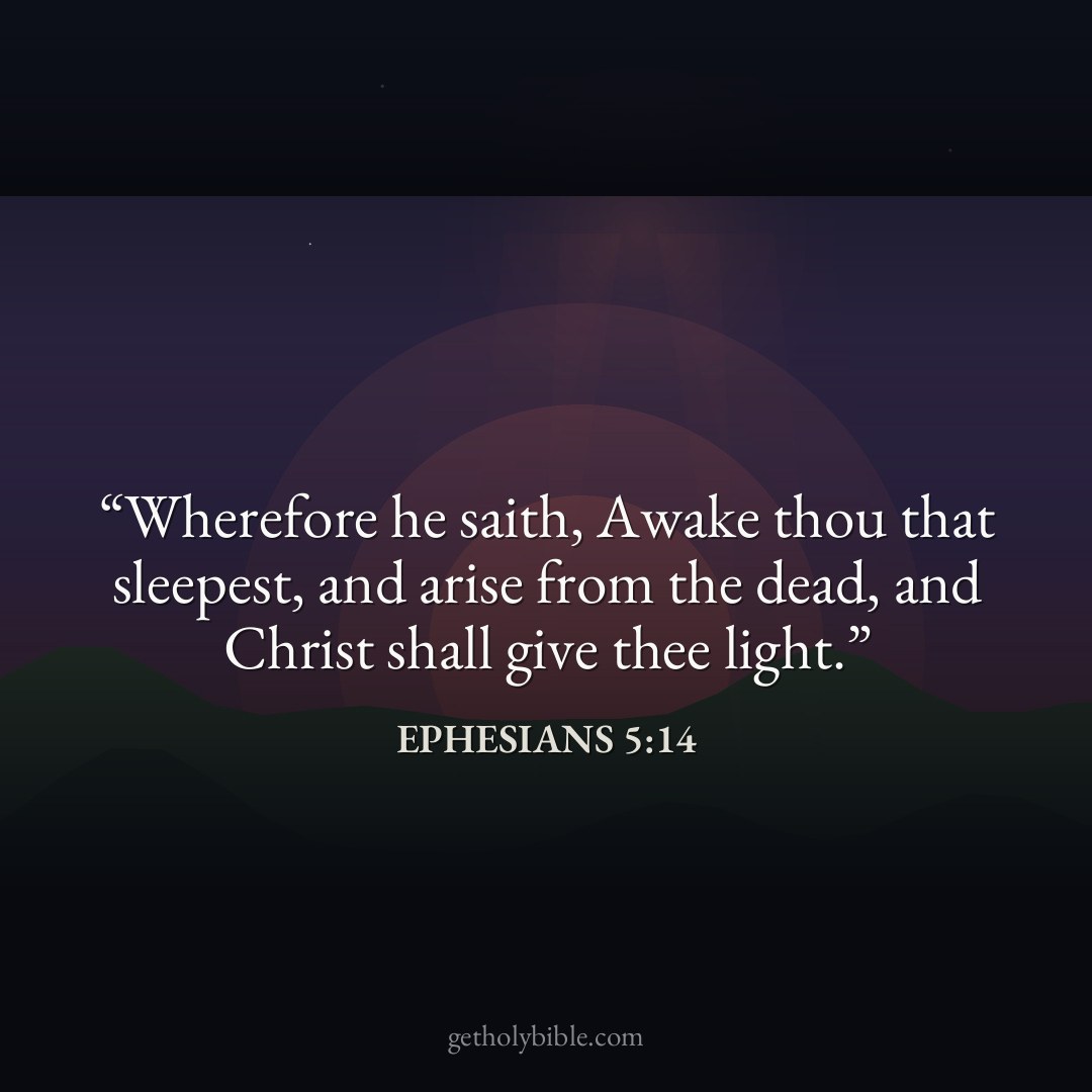 Verse of the Day — Ephesians 5:14