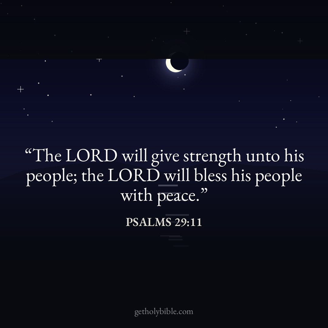 Verse of the Day — Psalms 29:11